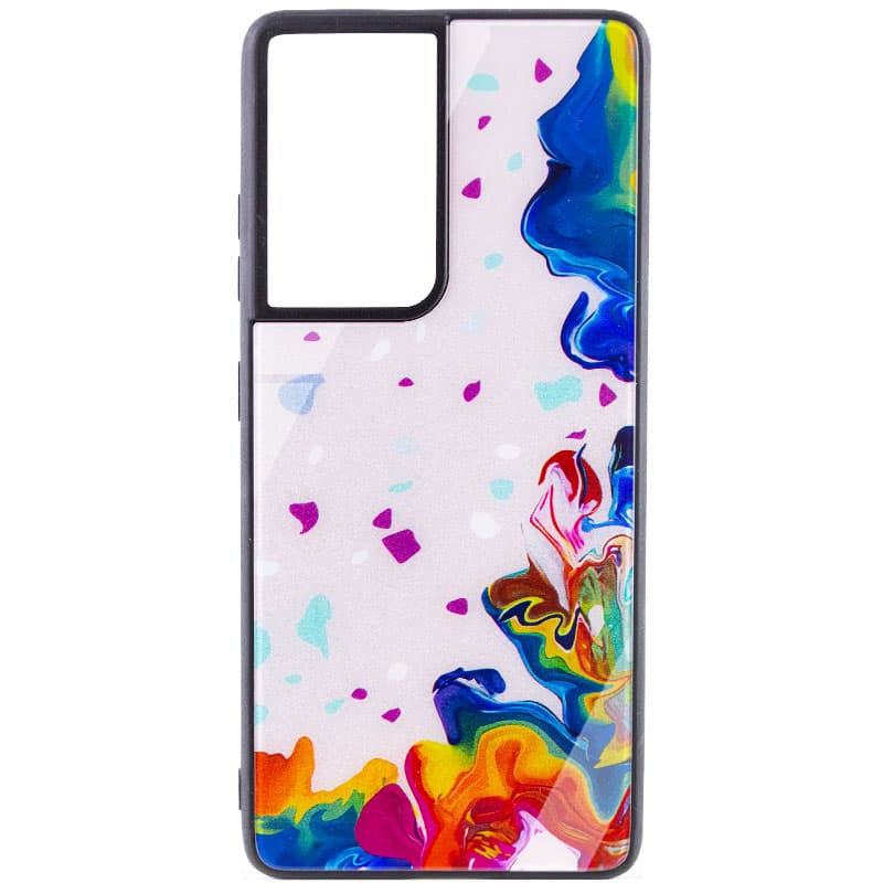 

TPU+Glass чохол Diversity для Samsung Galaxy S21 Ultra (Stains multicolored)