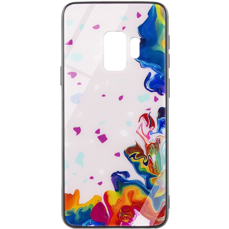 

TPU+Glass чехол Diversity для Samsung Galaxy S9 Stains multicolored (204351)