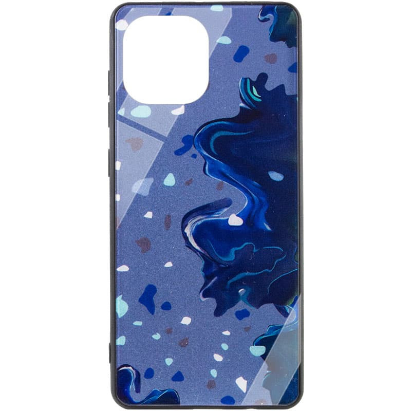 

TPU+Glass чехол Diversity для Xiaomi Mi 11 Lite Stains blue (204112)