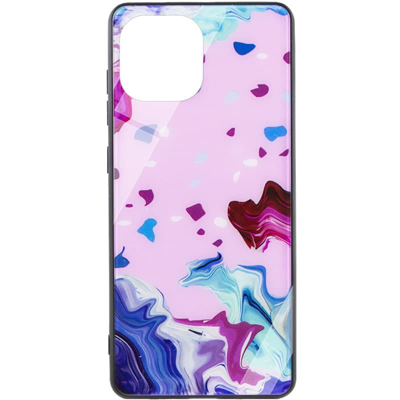 

TPU+Glass чехол Diversity для Xiaomi Mi 11 Lite Stains red (204114)