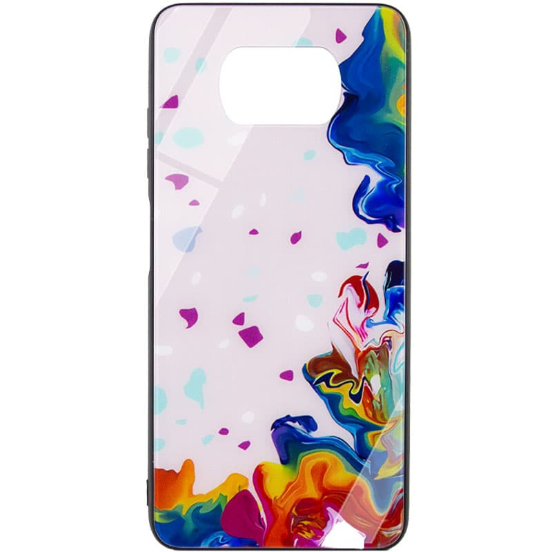 

TPU+Glass чохол Diversity для Xiaomi Poco X3 Pro (Stains multicolored)