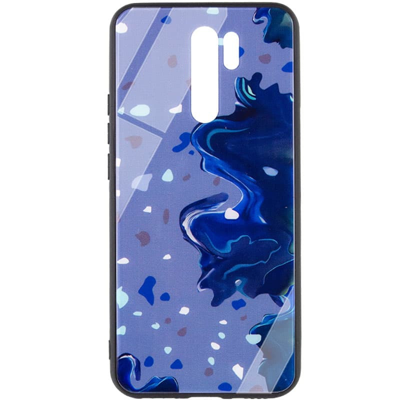 

TPU+Glass чохол Diversity для Xiaomi Redmi 9 (Stains blue)