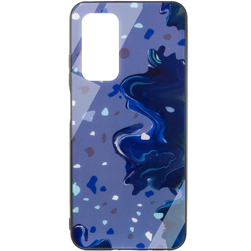 

TPU+Glass чохол Diversity для Xiaomi Redmi Note 10 (Stains blue)