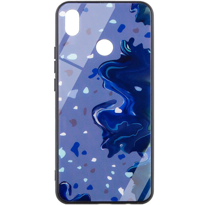 

TPU+Glass чохол Diversity для Xiaomi Redmi Note 5 Pro / Note 5 (AI Dual Camera) (Stains blue)