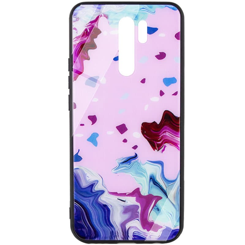 

TPU+Glass чохол Diversity для Xiaomi Redmi Note 8 Pro (Stains red)