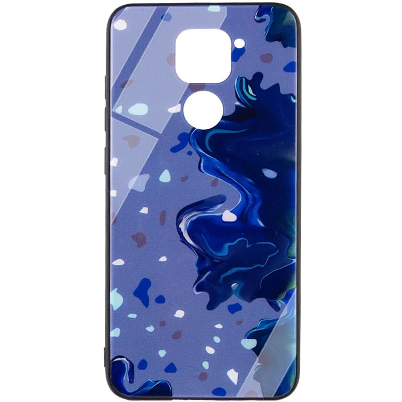 

TPU+Glass чехол Diversity для Xiaomi Redmi 10X Stains blue (204266)