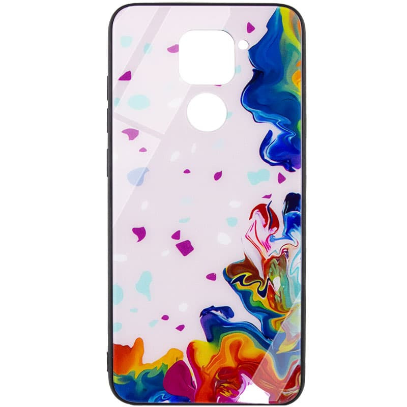 

TPU+Glass чохол Diversity для Xiaomi Redmi Note 9 (Stains multicolored)