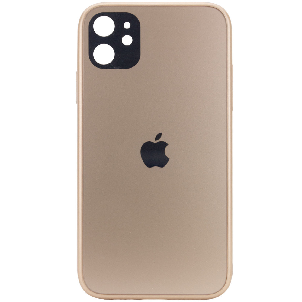 

TPU+Glass чехол GLOSSY Logo Full camera для Apple iPhone 11 (6.1") Золотой (157431)