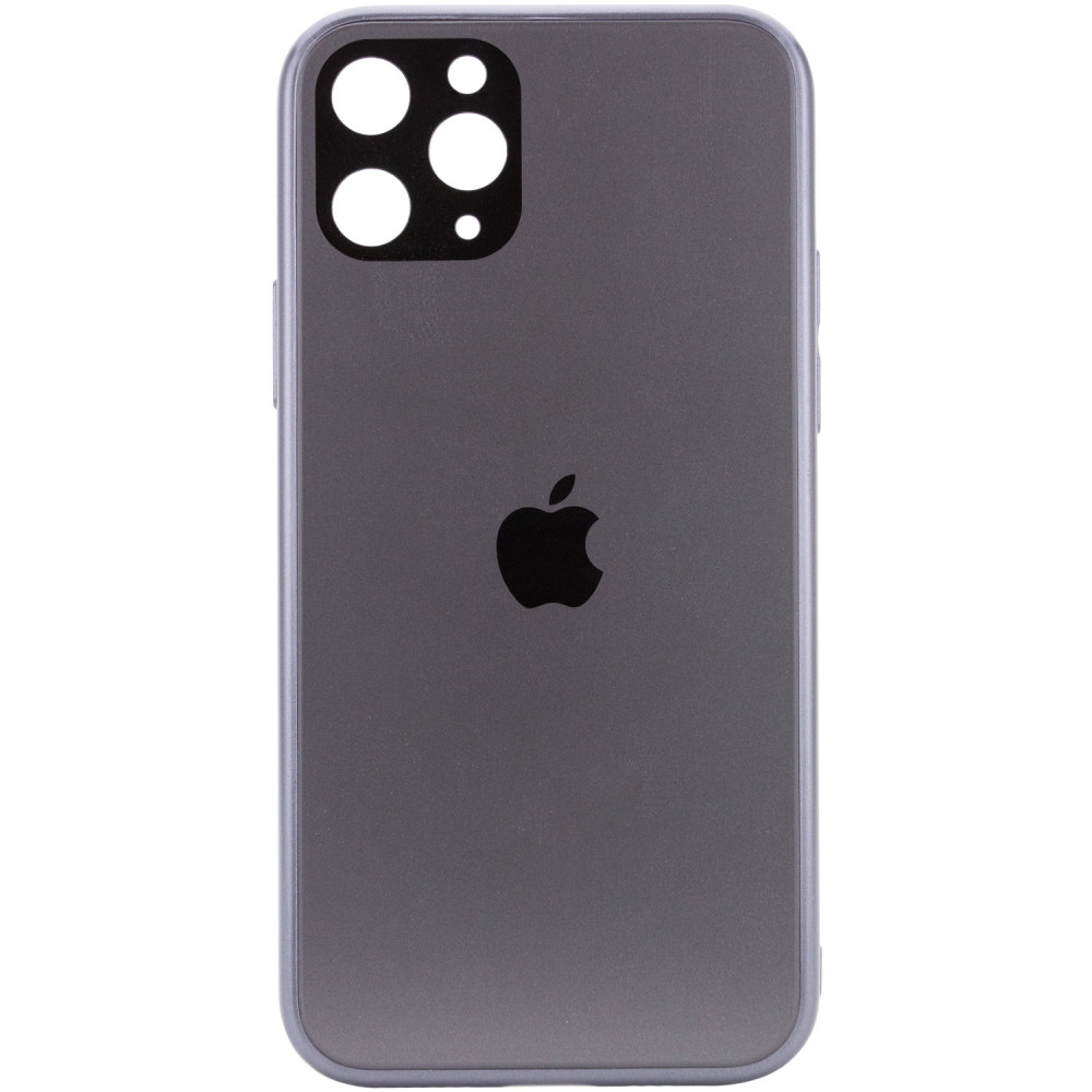 

TPU+Glass чехол GLOSSY Logo Full camera для Apple iPhone 11 Pro (5.8") Серый (157438)