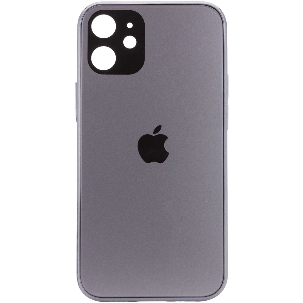 

TPU+Glass чохол GLOSSY Logo Full camera для Apple iPhone 12 mini (Сірий)