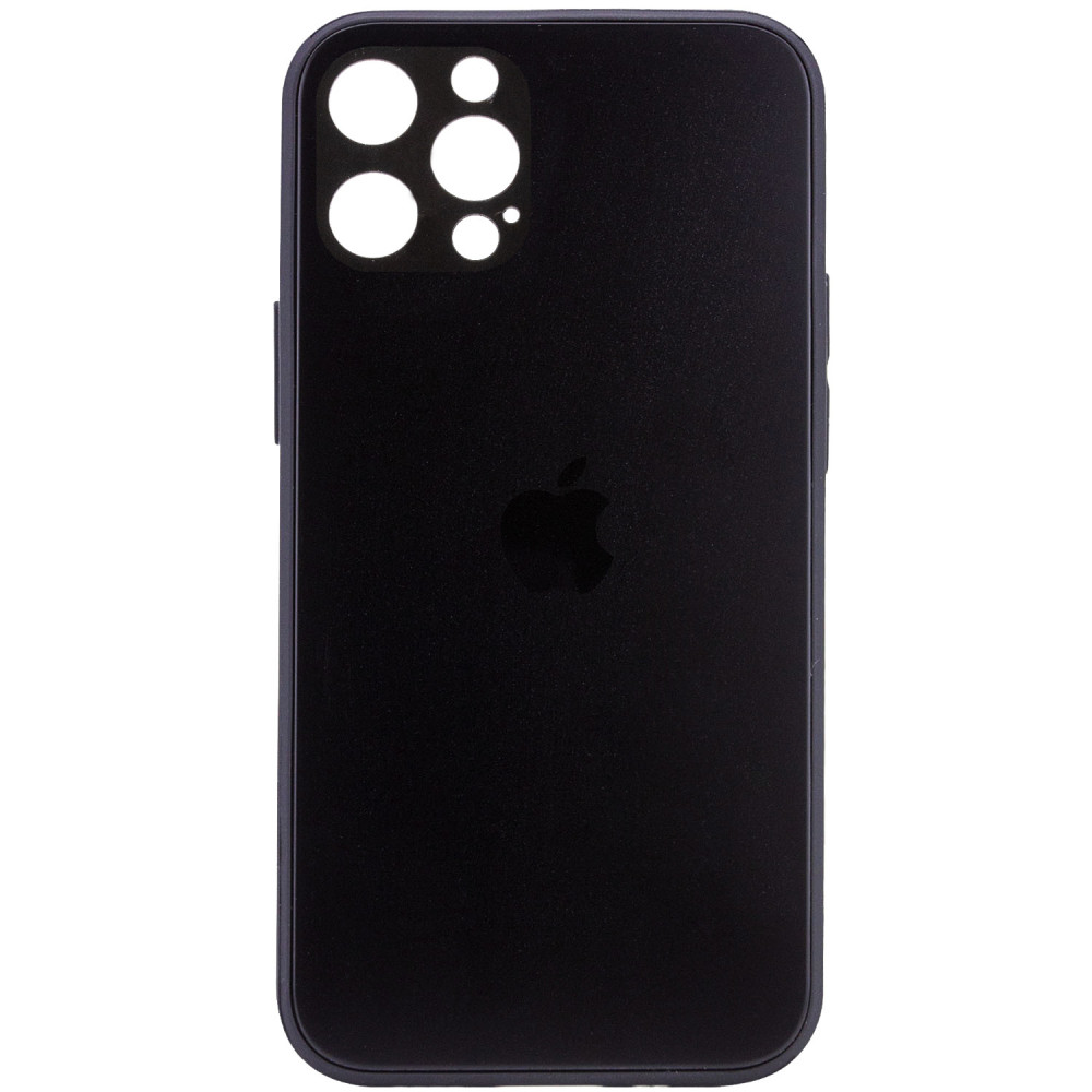 

TPU+Glass чехол GLOSSY Logo Full camera для Apple iPhone 12 (6.1'') Черный (157463)