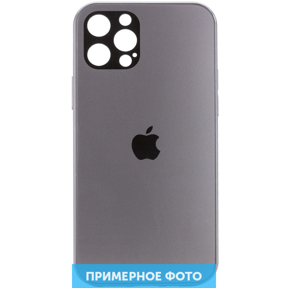 

TPU+Glass чехол GLOSSY Logo Full camera для Apple iPhone 12 (6.1'') Серый (157462)