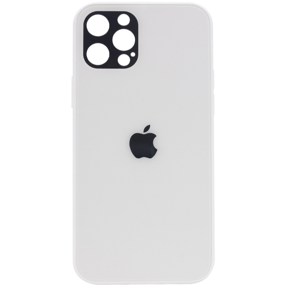 

TPU+Glass чехол GLOSSY Logo Full camera для Apple iPhone 12 Pro Max (6.7") Белый (157465)