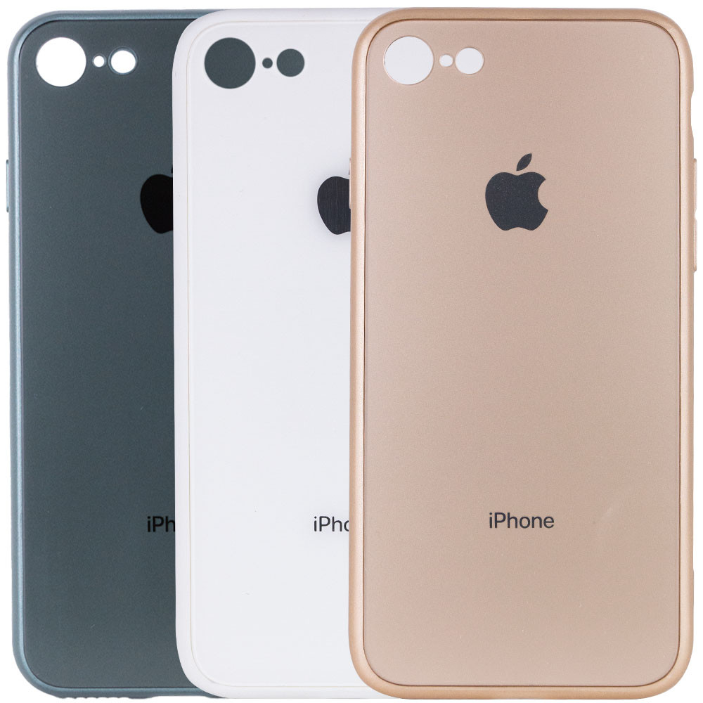 

TPU+Glass чехол GLOSSY Logo Full camera для Apple iPhone 7 / 8 / SE (2020) (4.7") (161043)