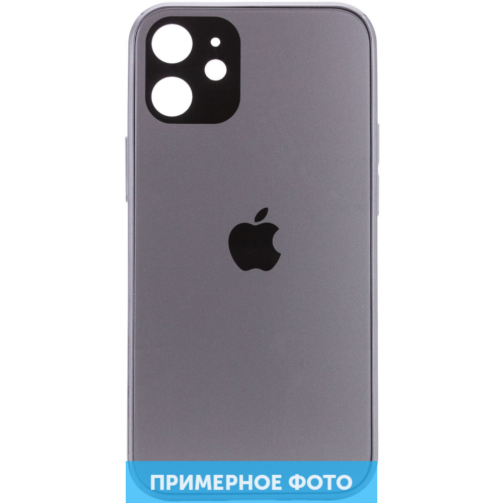 

TPU+Glass чехол GLOSSY Logo Full camera для Apple iPhone 8 plus (5.5'') Серый (161053)