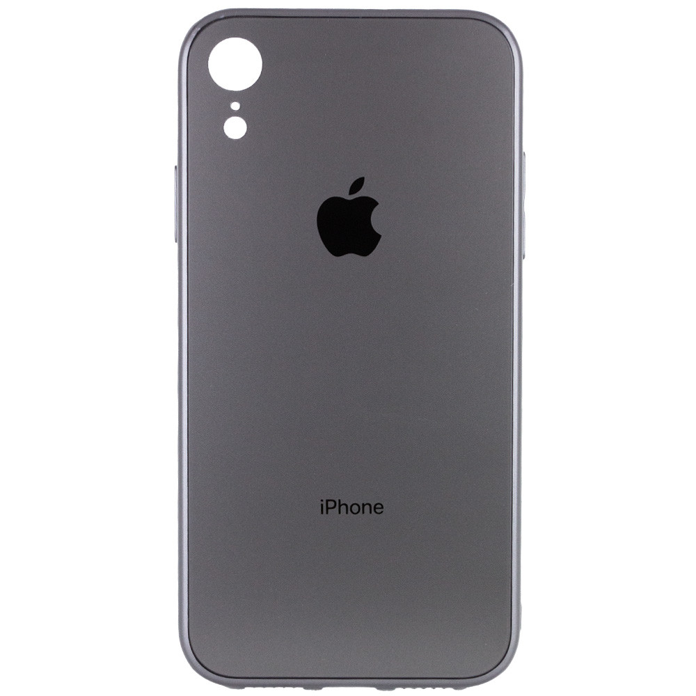 

TPU+Glass чехол GLOSSY Logo Full camera для Apple iPhone XR (6.1") Серый (161065)