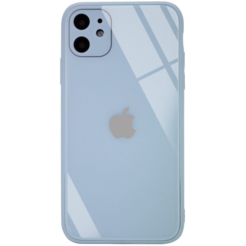 

TPU+Glass чехол GLOSSY Logo Full camera (opp) для Apple iPhone 11 (6.1") Голубой (158451)