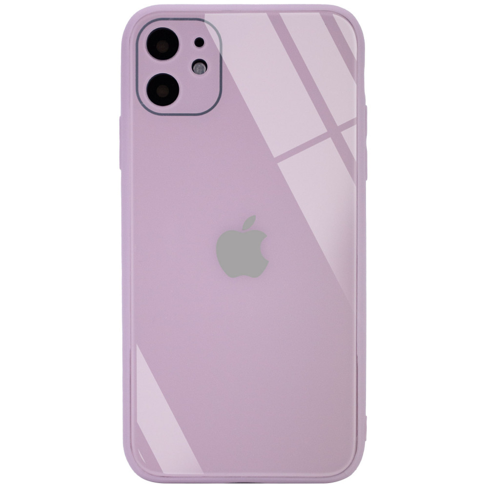

TPU+Glass чехол GLOSSY Logo Full camera (opp) для Apple iPhone 11 (6.1") Розовый / Pink Sand (159298)