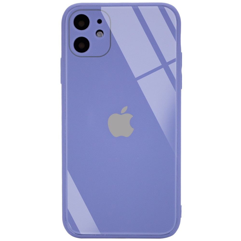 

TPU+Glass чехол GLOSSY Logo Full camera (opp) для Apple iPhone 11 (6.1") Сиреневый (158456)