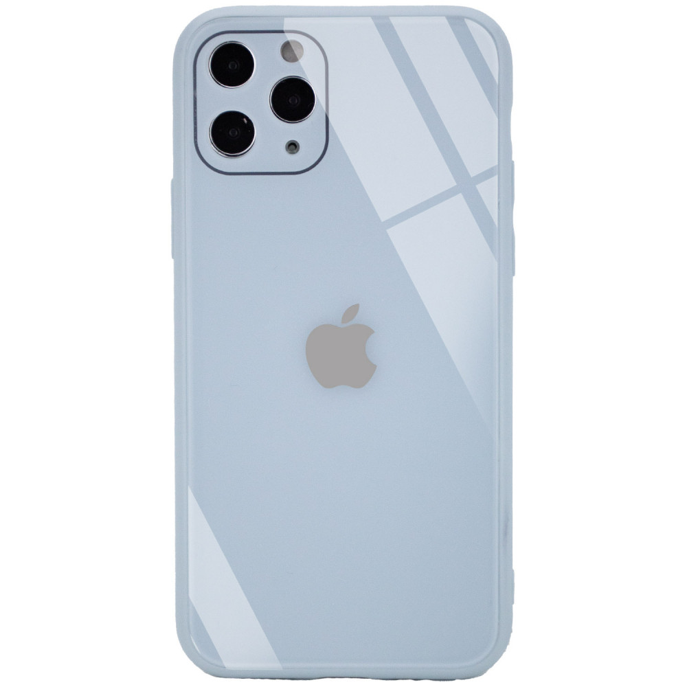 

TPU+Glass чехол GLOSSY Logo Full camera (opp) для Apple iPhone 11 Pro Max (6.5") Голубой (158473)