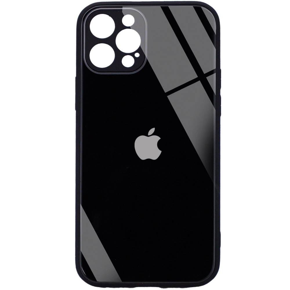 

TPU+Glass чехол GLOSSY Logo Full camera (opp) для Apple iPhone 12 Pro Max (6.7") Черный (158513)