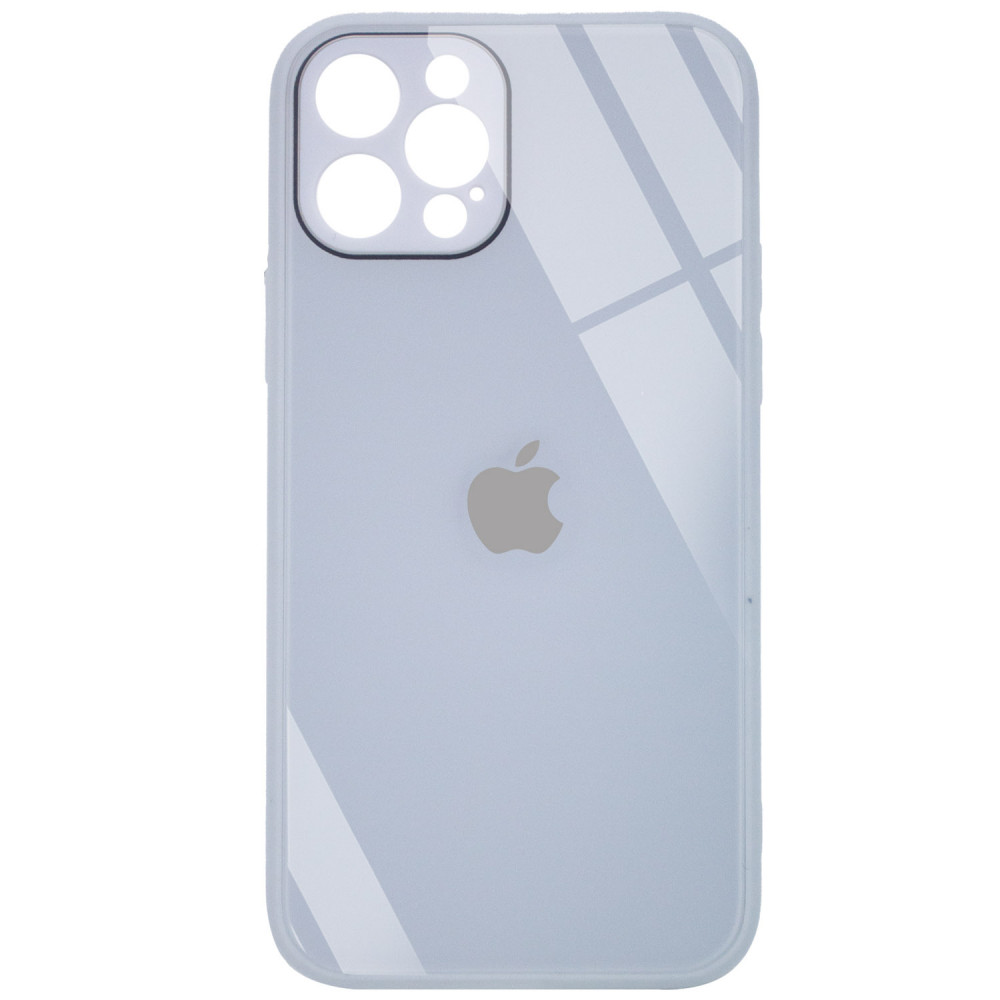 

TPU+Glass чехол GLOSSY Logo Full camera (opp) для Apple iPhone 12 Pro Max (6.7") Голубой (158506)