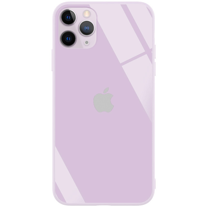 

TPU+Glass чехол GLOSSY Logo Full camera (opp) для Apple iPhone 12 Pro Max (6.7") Сиреневый (158511)