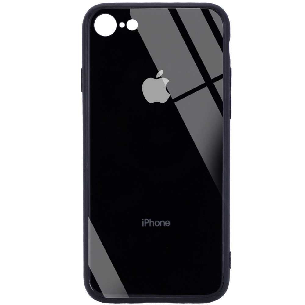 

TPU+Glass чехол GLOSSY Logo Full camera (opp) для Apple iPhone 7 / 8 / SE (2020) (4.7") Черный (158524)