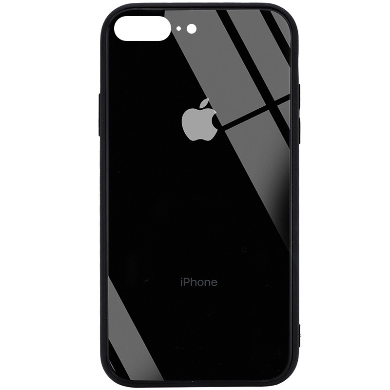 

TPU+Glass чехол GLOSSY Logo (opp) для Apple iPhone 7 plus / 8 plus (5.5") Черный (158535)