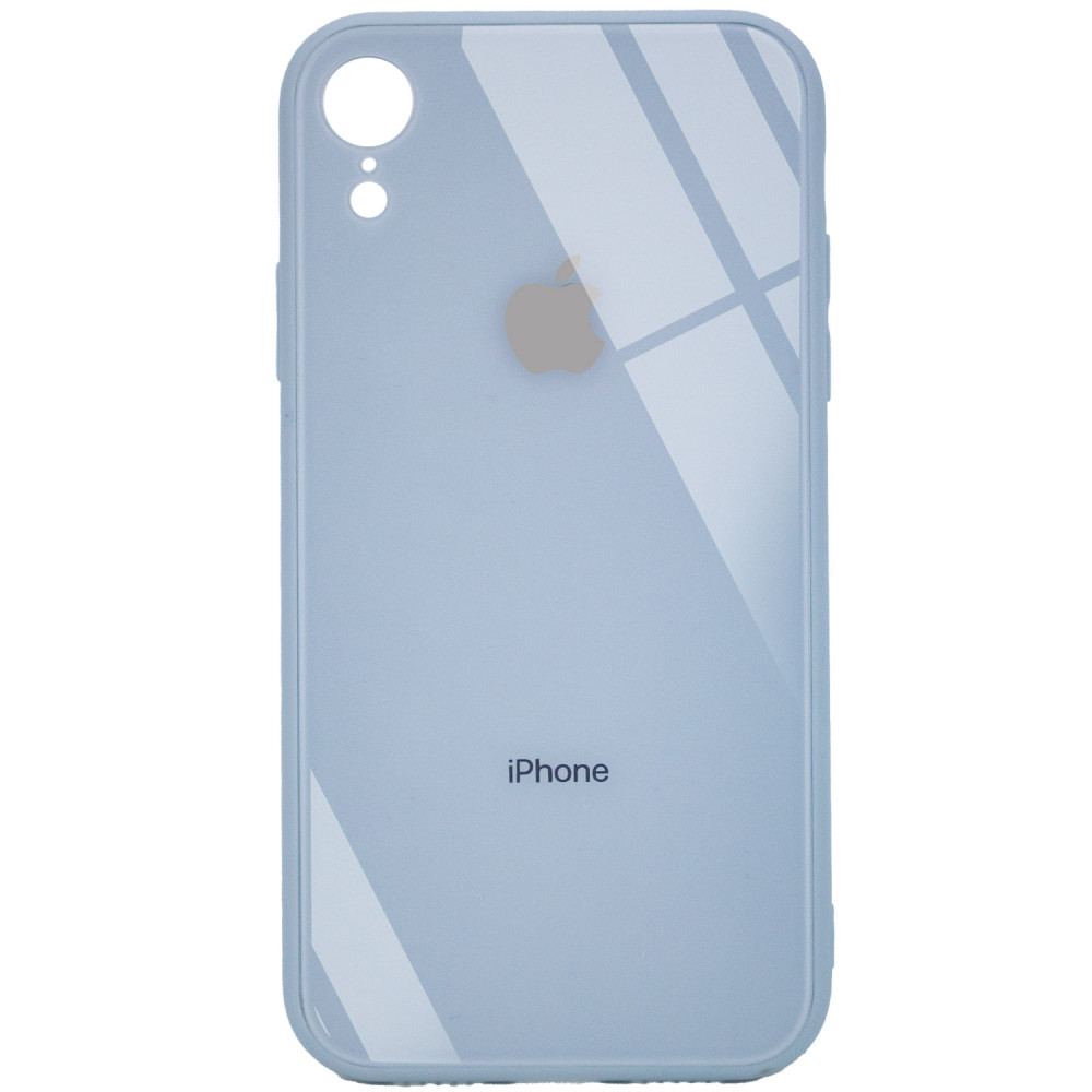 

TPU+Glass чехол GLOSSY Logo Full camera (opp) для Apple iPhone XR (6.1") Голубой (158484)