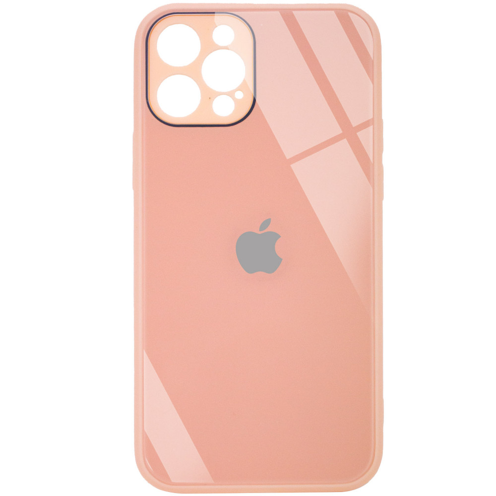 

TPU+Glass чехол GLOSSY Logo Full camera (opp) для Apple iPhone 12 Pro (6.1") Персиковый (158498)
