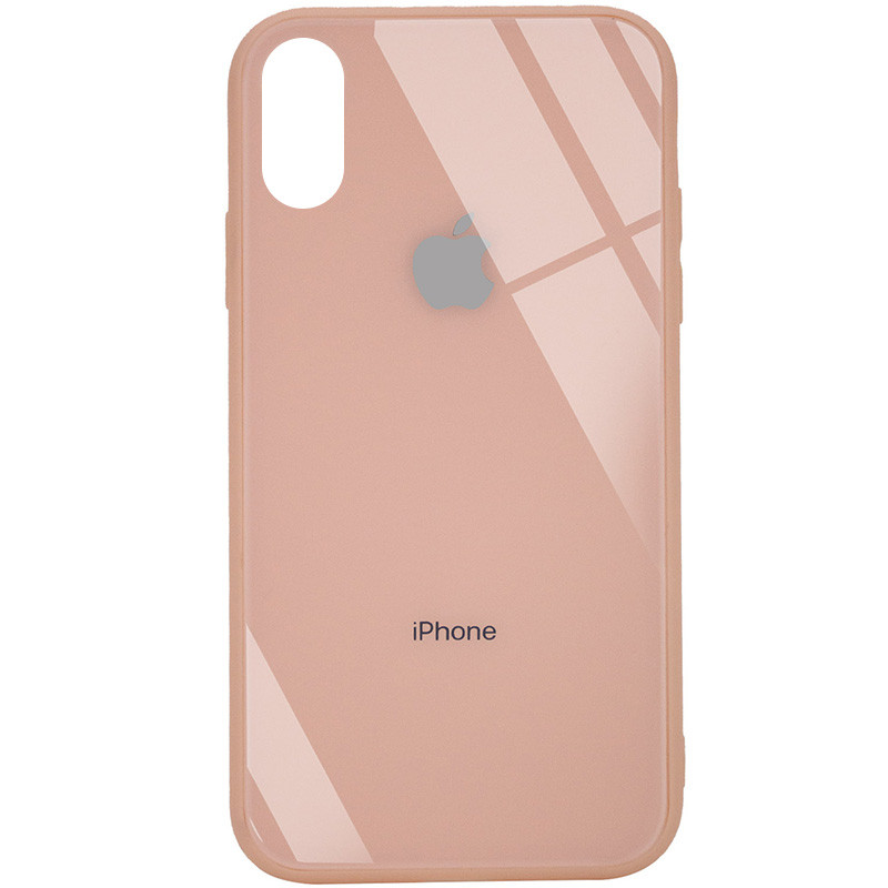 

TPU+Glass чехол GLOSSY Logo (opp) для Apple iPhone XS Max (6.5") Персиковый (158553)