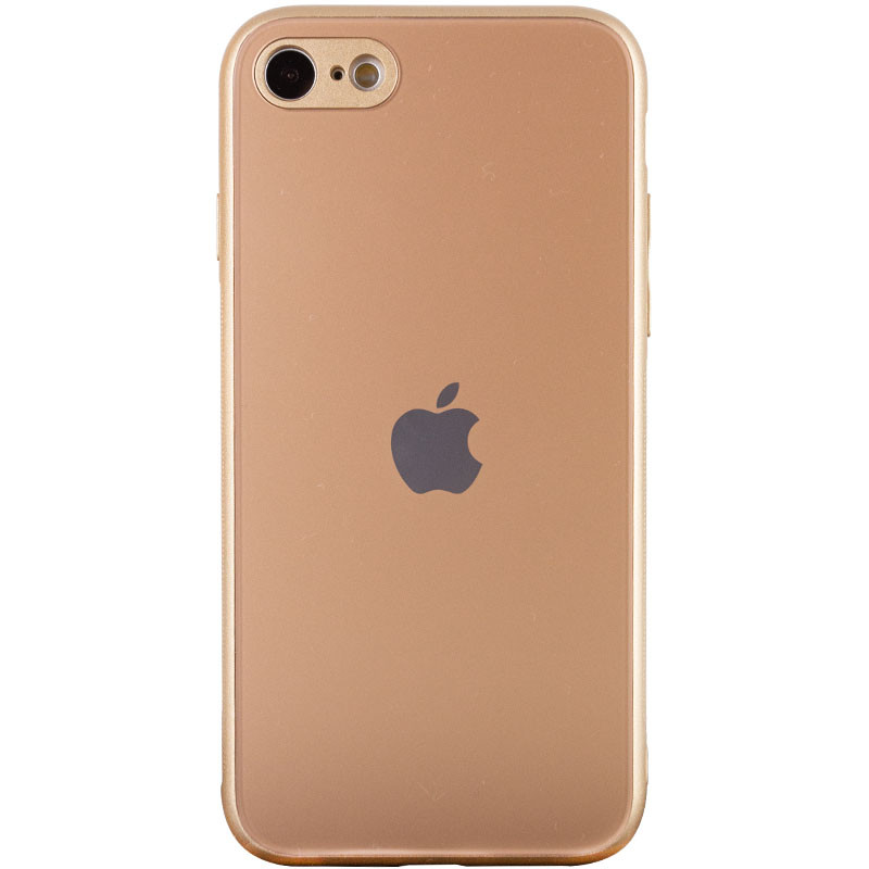 

TPU+Glass чехол Matte Candy Full camera для Apple iPhone 7 / 8 / SE (2020) (4.7") Золотой (186605)