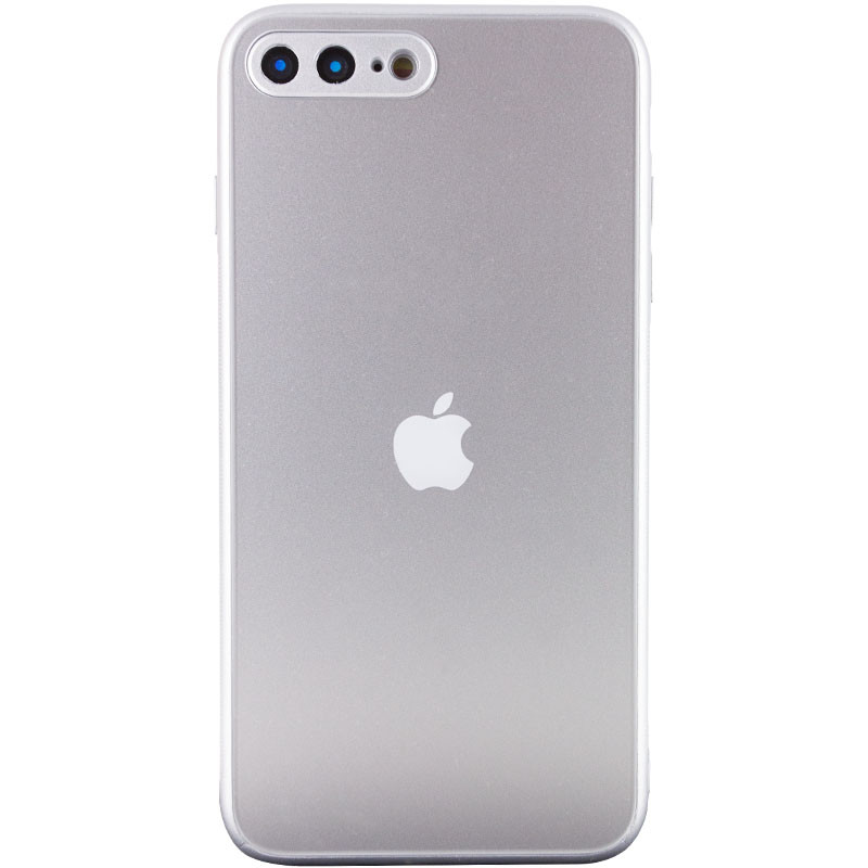 

TPU+Glass чехол Matte Candy Full camera для Apple iPhone 7 plus / 8 plus (5.5") Белый (186609)