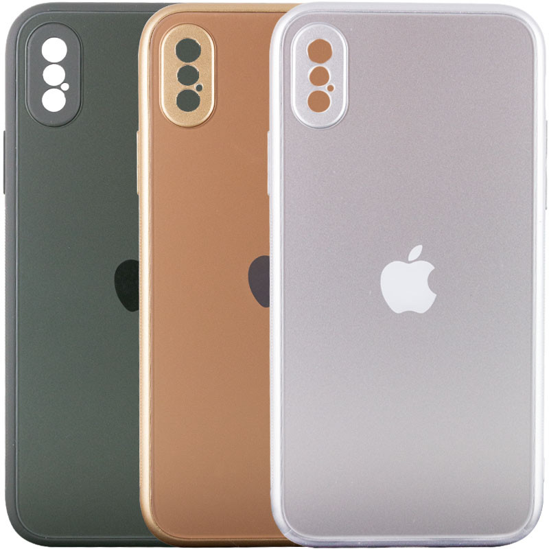 

TPU+Glass чохол Matte Candy Full camera для Apple iPhone X (5.8'')