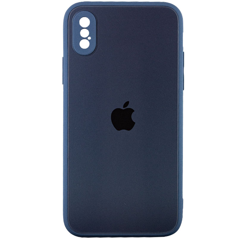 

TPU+Glass чехол Matte Candy Full camera для Apple iPhone X / XS (5.8") Синий (186624)
