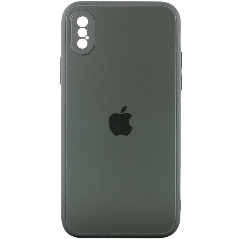 

TPU+Glass чехол Matte Candy Full camera для Apple iPhone X / XS (5.8") Зеленый (186622)