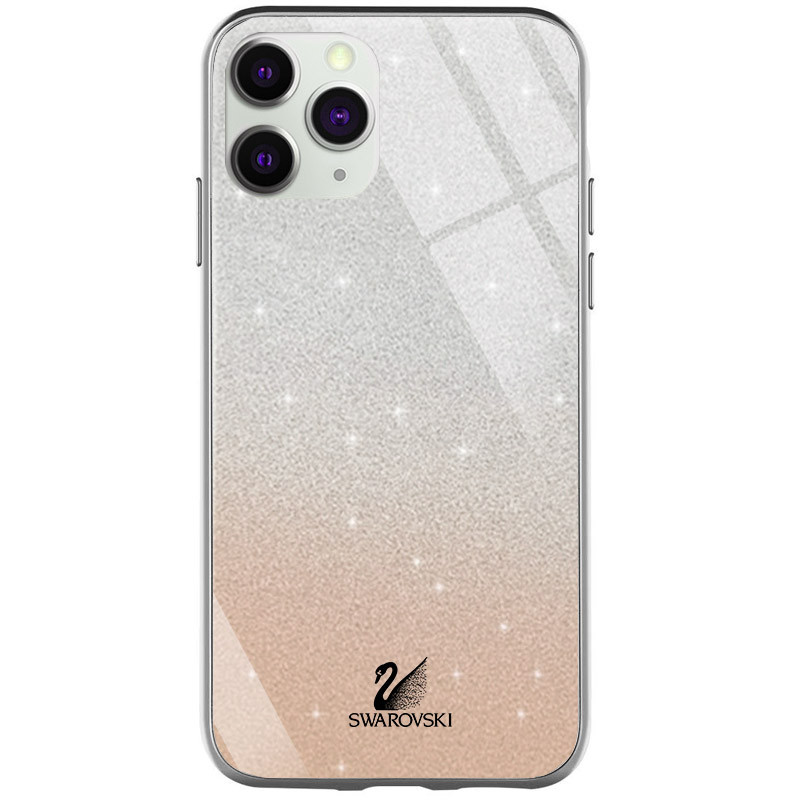 

TPU+Glass чехол Swarovski для Apple iPhone 11 Pro Max (6.5") Золотой (152529)
