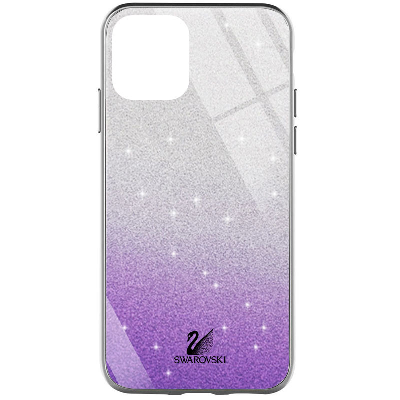 

TPU+Glass чехол Swarovski для Apple iPhone 12 mini (5.4") Фиолетовый (152538)
