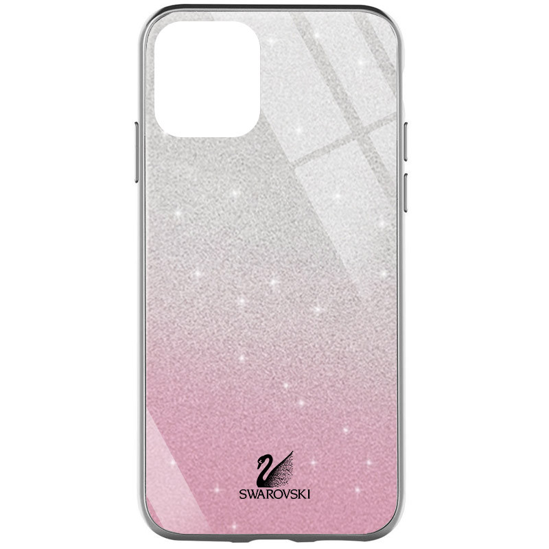 

TPU+Glass чехол Swarovski для Apple iPhone 12 mini (5.4") Розовый (152536)