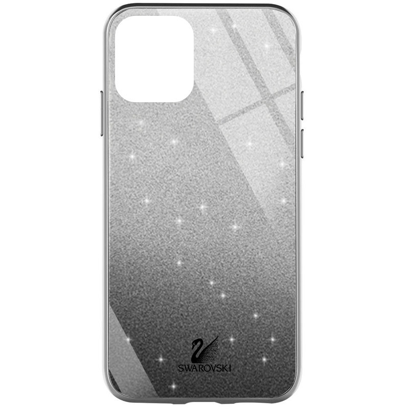 

TPU+Glass чехол Swarovski для Apple iPhone 12 Pro Max (6.7") Черный (152557)