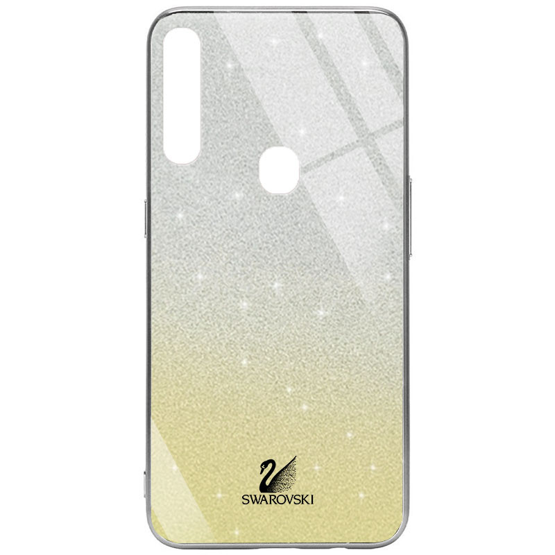 

TPU+Glass чехол Swarovski для Oppo A31 Золотой (181296)