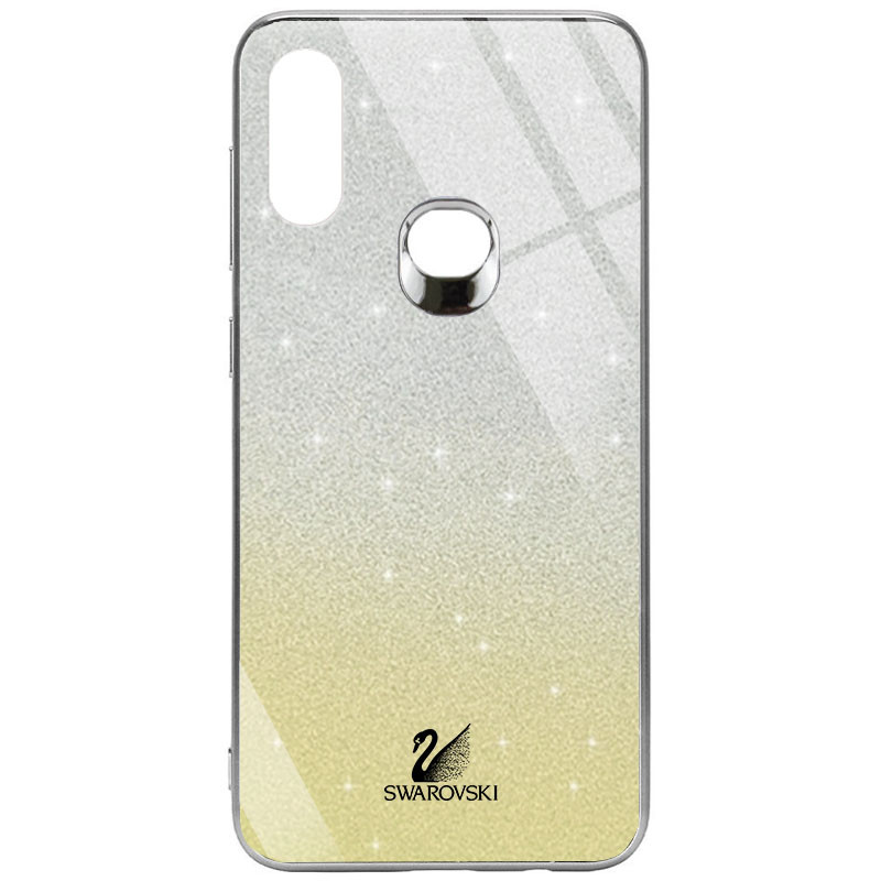 

TPU+Glass чехол Swarovski для Samsung Galaxy A10s Золотой (181302)