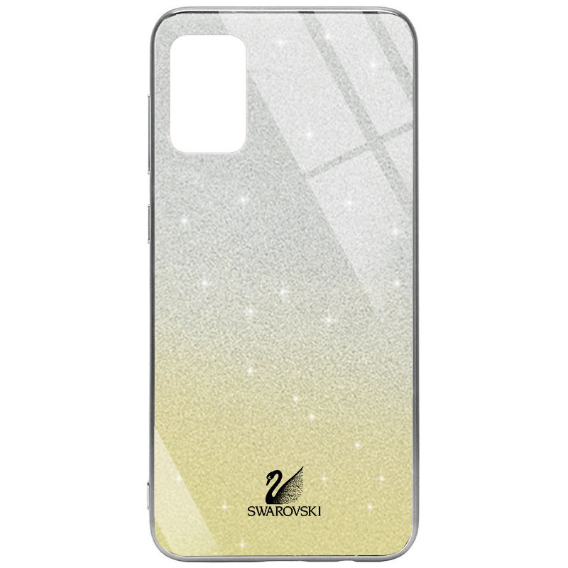 

TPU+Glass чехол Swarovski для Samsung Galaxy A31 Золотой (181303)