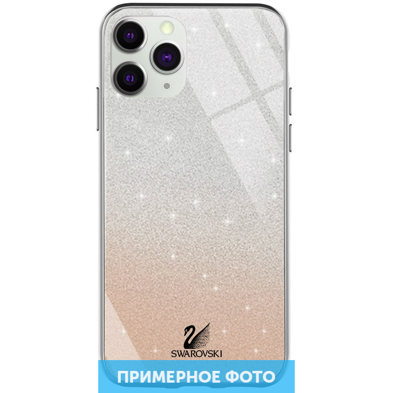 

TPU+Glass чехол Swarovski для Xiaomi Redmi 9A Золотой (152606)