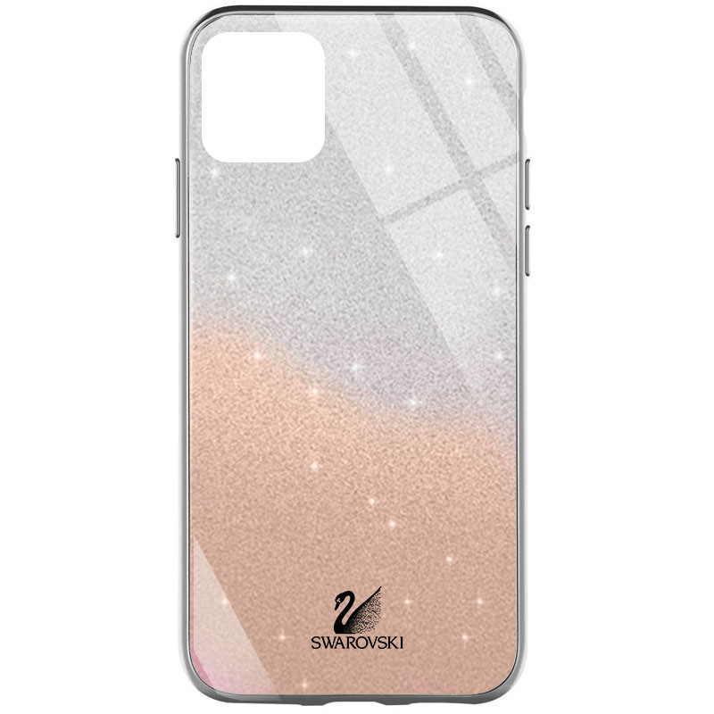 

TPU+Glass чехол Swarovski для Apple iPhone 13 (6.1") Оранжевый (200790)
