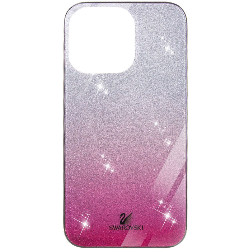 

TPU+Glass чехол Swarovski для Apple iPhone 13 Pro (6.1") Малиновый (200799)