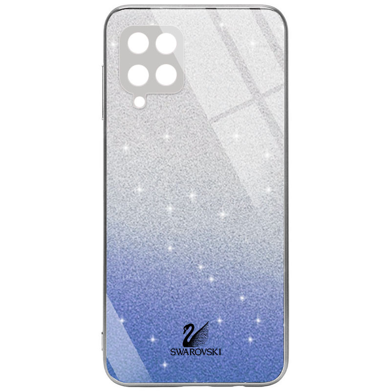 

TPU+Glass чехол Swarovski Full Camera для Samsung Galaxy A12 / M12 Синий (181364)