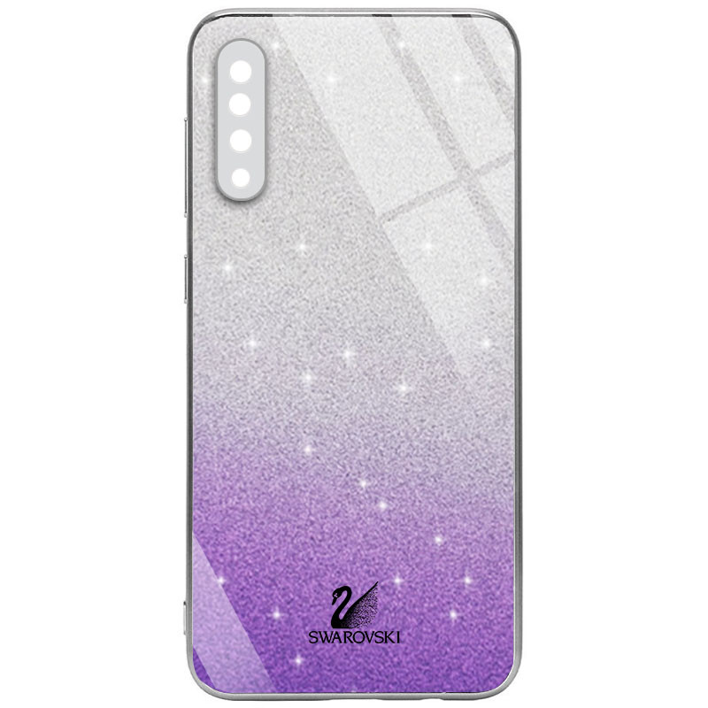 

TPU+Glass чехол Swarovski Full Camera для Samsung Galaxy A30s Фиолетовый (194051)