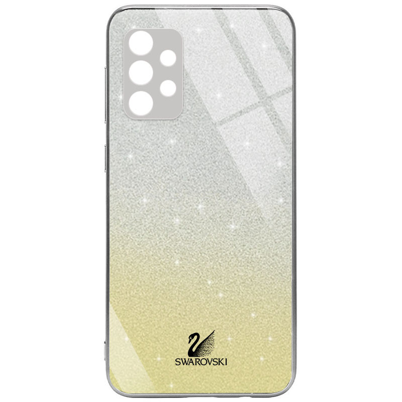 

TPU+Glass чохол Swarovski Full Camera для Samsung Galaxy A72 4G (Золотий)